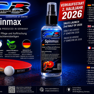 Custom Blade Spinmax Tischtennisbelag-Reiniger